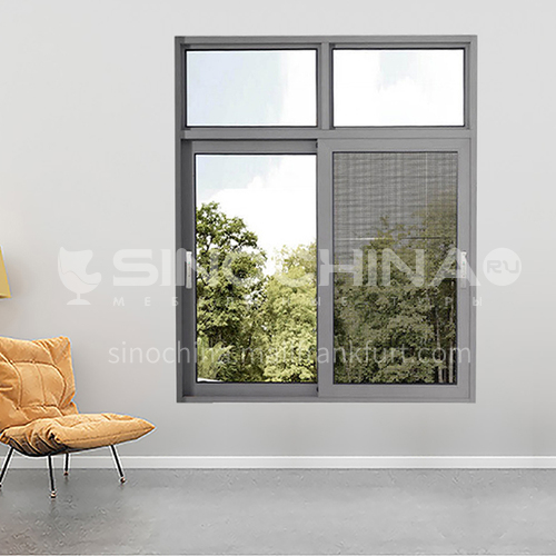 1.4mm sound insulation and heat insulation three-track sliding window with stainless steel gauze 2